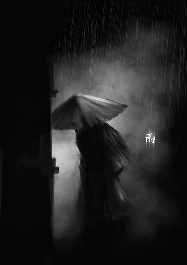 sad girl in rain cover photos