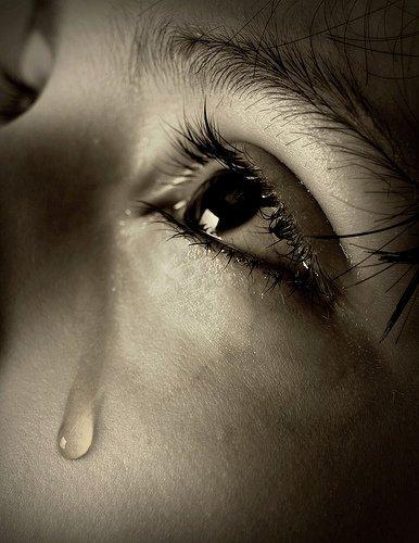 very sad crying girl