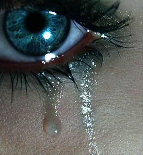 sad crying eyes girl